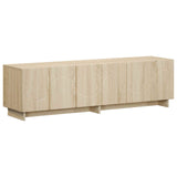TV Stand 140 x 34.5 x 40 cm Sonoma Oak Engineered Wood - Front View
