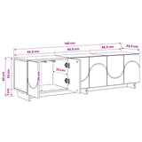 TV Stand 140 x 34.5 x 40 cm Sonoma Oak Engineered Wood
