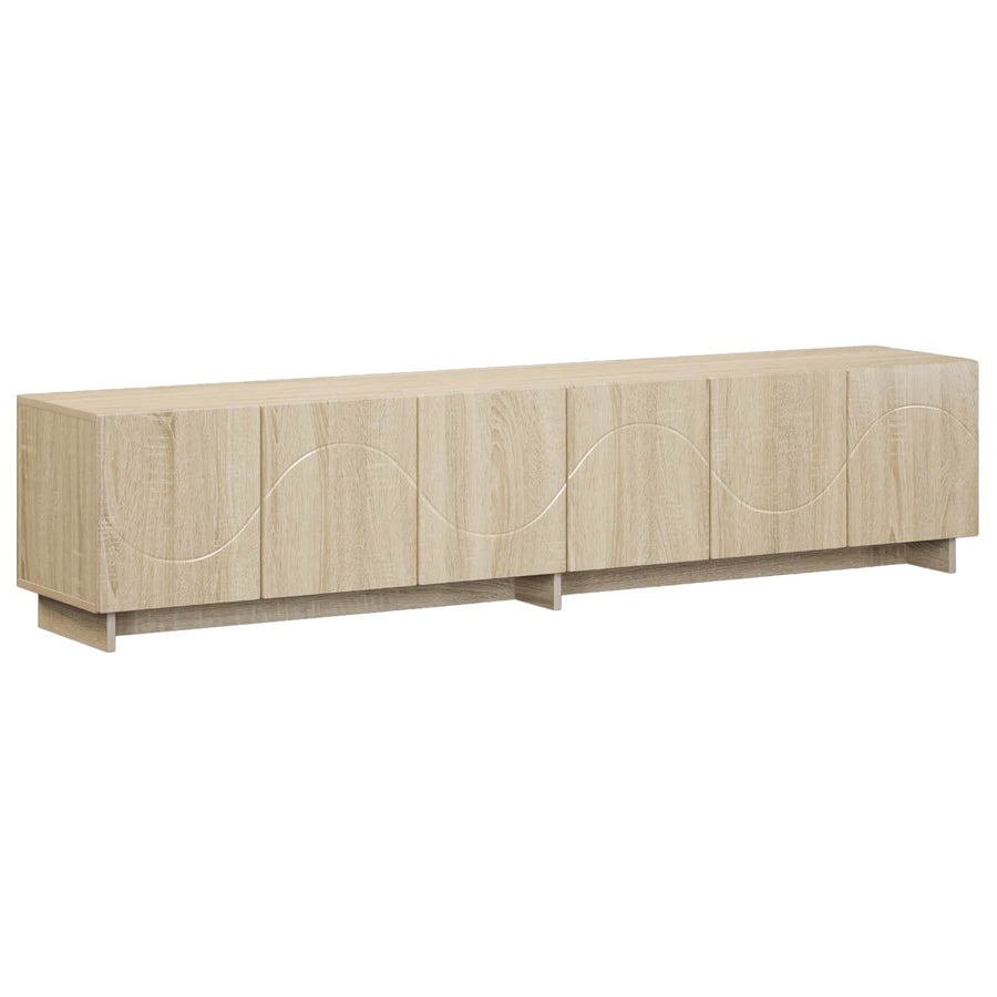 TV Stand 180 x 34.5 x 40 cm Sonoma Oak Engineered Wood, image 2