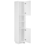 Bathroom cabinet White 36.5 x 38 x 180 cm Engineered Wood - Side View