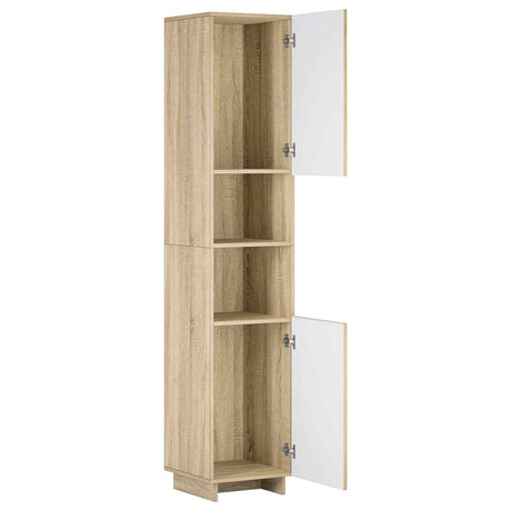 Bathroom cabinet Sonoma Oak 36.5 x 38 x 180 cm Engineered Wood, image 3