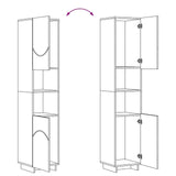 Bathroom cabinet Sonoma Oak 36.5 x 38 x 180 cm Engineered Wood - Extra Image