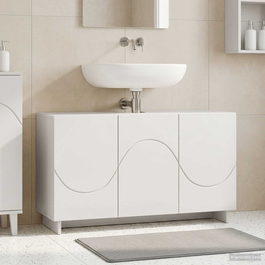 Bathroom cabinet White 101 x 41 x 58 cm Engineered wood