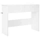 Console Table White 96.5 x 38 x 75 cm Engineered Wood - Front View
