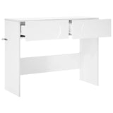 Console Table White 96.5 x 38 x 75 cm Engineered Wood - Side View