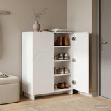 Shoe Cabinet 73 x 38 x 87.5 cm Engineered Wood White