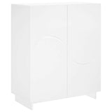 Shoe Cabinet 73 x 38 x 87.5 cm Engineered Wood White