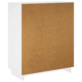 Shoe Cabinet 73 x 38 x 87.5 cm Engineered Wood White - Rear View