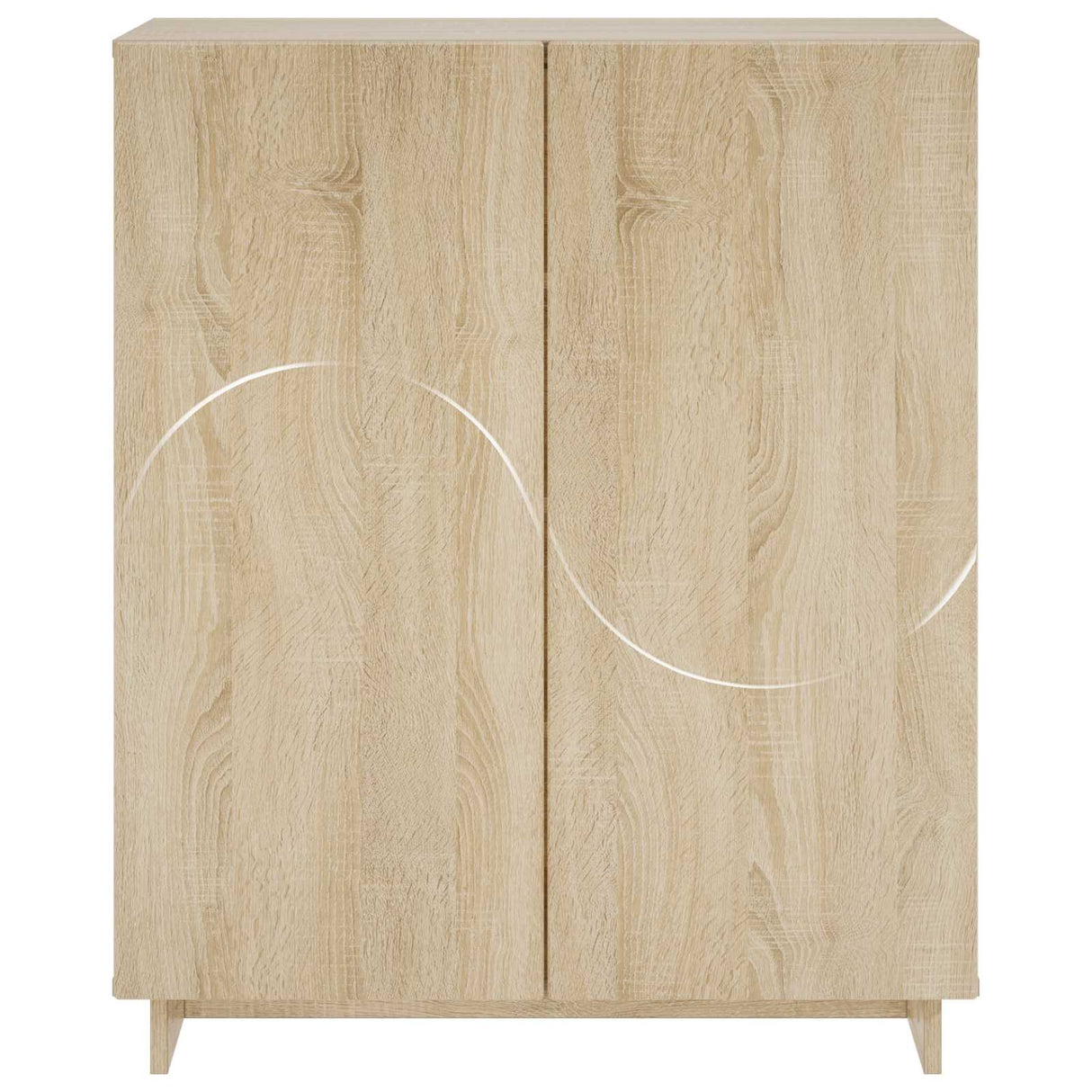 Shoe Cabinet 73 x 38 x 87.5 cm Engineered Wood Sonoma Oak