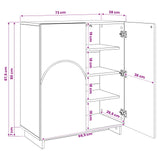 Shoe Cabinet 73 x 38 x 87.5 cm Engineered Wood Sonoma Oak