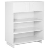 Shoe Cabinet 73 x 38 x 87.5 cm Engineered Wood White