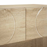 Shoe Cabinet 73 x 38 x 87.5 cm Engineered Wood Sonoma Oak - Low Angle