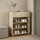 Shoe Cabinet 73 x 38 x 87.5 cm Engineered Wood Sonoma Oak
