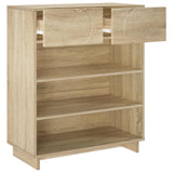 Shoe Cabinet 73 x 38 x 87.5 cm Engineered Wood Sonoma Oak