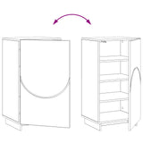 Shoe Cabinet 48 x 38 x 87.5 cm Engineered Wood White