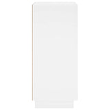 Shoe Cabinet 48 x 38 x 87.5 cm Engineered Wood White - 45-Degree Angle