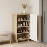 Shoe Cabinet 48 x 38 x 87.5 cm Engineered Wood Sonoma Oak