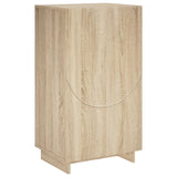 Shoe Cabinet 48 x 38 x 87.5 cm Engineered Wood Sonoma Oak - Front View