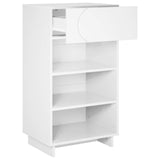 Shoe Cabinet 48 x 38 x 87.5 cm Engineered Wood White
