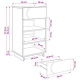 Shoe Cabinet 48 x 38 x 87.5 cm Engineered Wood White
