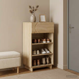Shoe Cabinet 48 x 38 x 87.5 cm Engineered Wood Sonoma Oak