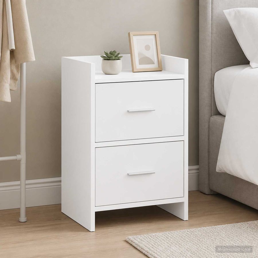 Bedside Tables White 40 x 30 x 60 cm Engineered Wood