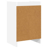 Bedside Tables White 40 x 30 x 60 cm Engineered Wood - Rear View