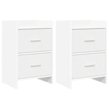 Bedside Tables 2 pcs White 40 x 30 x 60 cm Engineered Wood