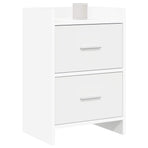 Bedside Tables 2 pcs White 40 x 30 x 60 cm Engineered Wood