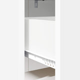 Bedside Tables White 40 x 30 x 60 cm Engineered Wood - Close-Up Angle
