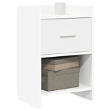 Bedside Tables White 40 x 30 x 60 cm Engineered Wood - Front View