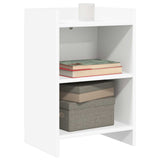 Bedside Tables 2 pcs White 40 x 30 x 60 cm Engineered Wood - Front View