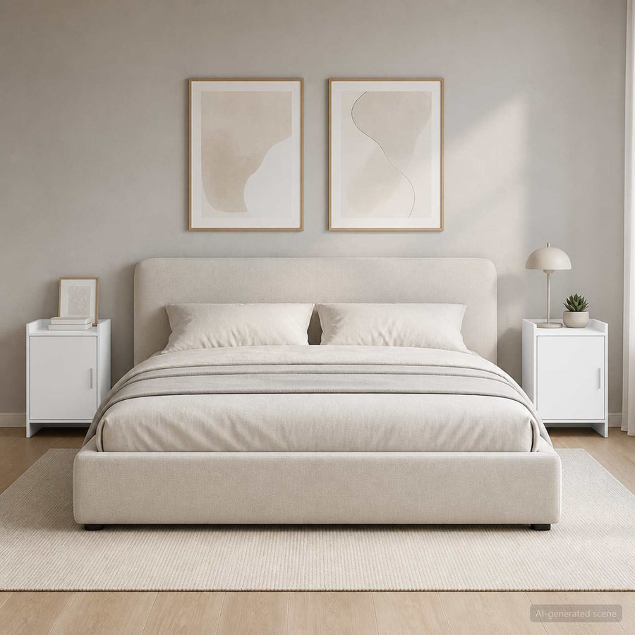 Bedside Tables 2 pcs White 40 x 30 x 60 cm Engineered Wood