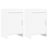Bedside Tables 2 pcs White 40 x 30 x 60 cm Engineered Wood