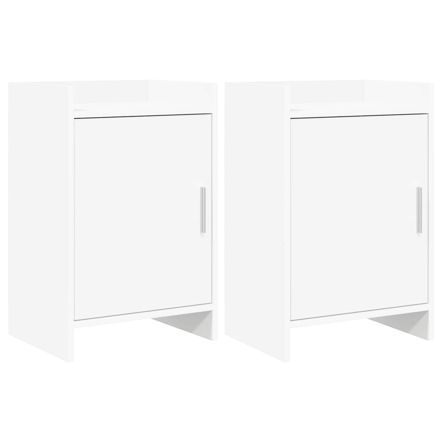 Bedside Tables 2 pcs White 40 x 30 x 60 cm Engineered Wood