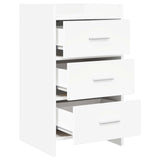Bedside Tables White 40 x 36 x 70 cm Engineered Wood - Side View