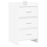 Bedside Tables White 40 x 36 x 70 cm Engineered Wood - Front View