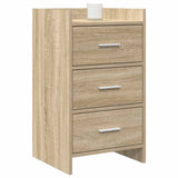 Bedside Tables Sonoma Oak 40 x 36 x 70 cm Engineered Wood - Front View
