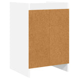 Bedside Tables White 40 x 36 x 60 cm Engineered Wood - Rear View