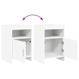 Bedside Tables White 40 x 36 x 60 cm Engineered Wood - Extra Image