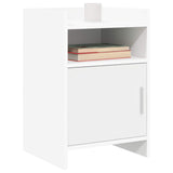 Bedside Tables White 40 x 36 x 60 cm Engineered Wood - Front View