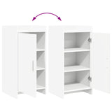 Sideboard White 40 x 36 x 80 cm Engineered Wood - Extra Image