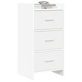 Sideboard White 40 x 36 x 80 cm Engineered Wood - Side View