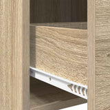 Sideboard Sonoma Oak 40 x 36 x 80 cm Engineered Wood - Close-Up Angle