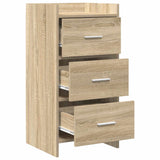 Sideboard Sonoma Oak 40 x 36 x 80 cm Engineered Wood - Side View