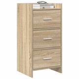 Sideboard Sonoma Oak 40 x 36 x 80 cm Engineered Wood - Front View
