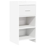 Sideboard White 40 x 36 x 80 cm Engineered Wood - Front View