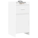 Sideboard White 40 x 36 x 80 cm Engineered Wood - Side View