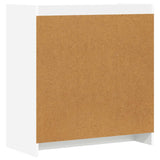 Sideboard White 72 x 36 x 80 cm Engineered Wood - Close-Up Angle