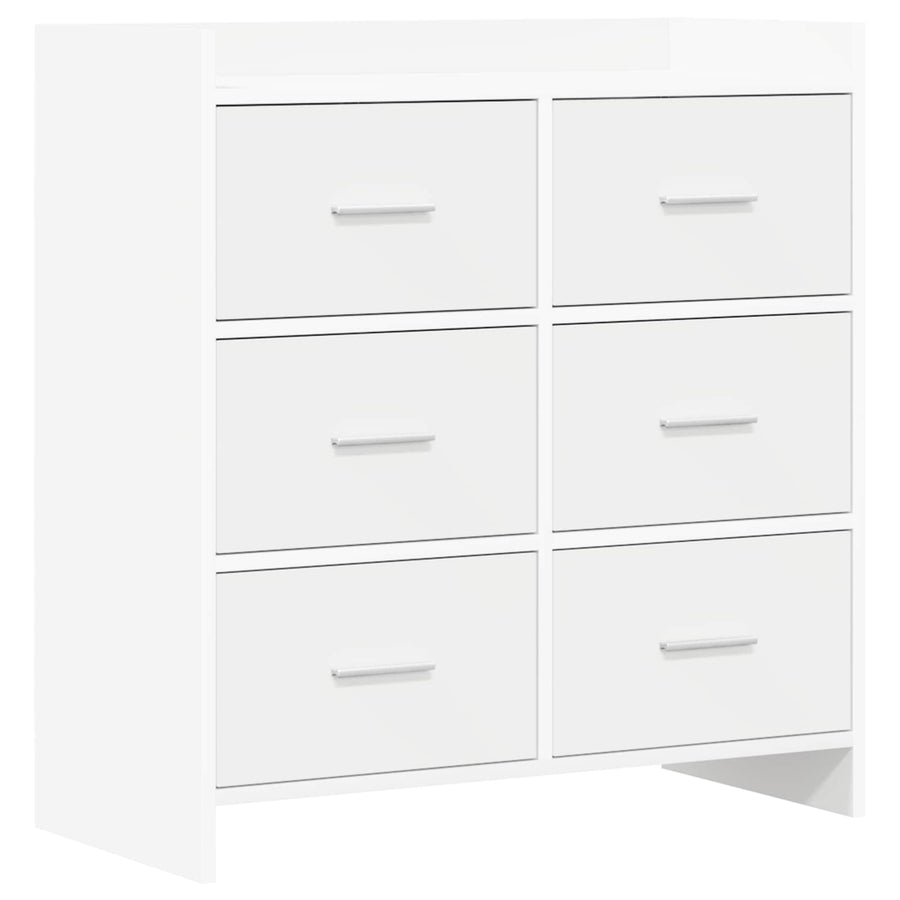 Sideboard White 75 x 33 x 80 cm Engineered Wood